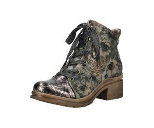 Schnürstiefelette LAURA VITA "LAURA VITA Stiefelette Leder/Textil", Damen, Gr. 39, schwarz, Leder, Textil, Schuhe Schnürstiefelette (91997443-39) schwarz