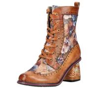 Schnürstiefelette LAURA VITA "LAURA VITA Stiefelette Leder/Textil", Damen, Gr. 40, braun (camel), Leder, Textil, Schuhe Schnürstiefelette (70514019-40) camel