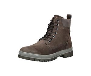 Schnürstiefelette LEGERO "Legero Stiefelette Nubukleder", Herren, Gr. 42, braun (dunkelgrau), Nubukleder, Schuhe Schnürstiefelette (22023309-42) dunkelgrau