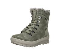 Schnürstiefelette LEGERO "Legero Stiefelette Veloursleder", Damen, Gr. 38, grün (hellgrün), Veloursleder, Schuhe Schnürstiefelette (67240260-38) hellgrün