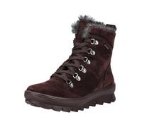 Schnürstiefelette LEGERO "Legero Stiefelette Veloursleder", Damen, Gr. 38, rot (bordeaux), Veloursleder, casual, Schuhe (16643654-38) bordeaux