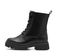 Schnürstiefelette MARCO TOZZI, Damen, Gr. 38, schwarz, Lederimitat, unifarben, Schuhe Schnürstiefelette, Blockabsatz, Schnürboots mit Feel Me Ausstattung (23771016-38)