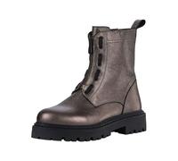Schnürstiefelette MARCO TOZZI "Marco Tozzi Stiefelette Leder", Damen, Gr. 39, pewter, Leder, Schuhe Schnürstiefelette (28360363-39)