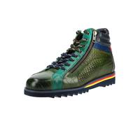 Schnürstiefelette MELVIN & HAMILTON "Melvin & Hamilton Stiefelette Leder", Herren, Gr. 43, grün (grün, blau), Leder, Schuhe Schnürstiefelette (97014239-43) grün, blau