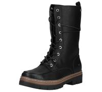 Schnürstiefelette MUSTANG SHOES "Mustang Shoes Stiefel Lederimitat", Damen, Gr. 38, Textil, schwarz, Lederimitat, Schuhe Schnürstiefelette (26447855-38) schwarz