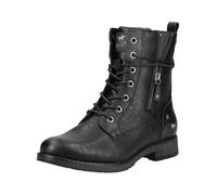 Schnürstiefelette MUSTANG SHOES "Mustang Shoes Stiefelette Lederimitat", Damen, Gr. 37, schwarz, Lederimitat, Schuhe Schnürstiefelette (22383929-37) schwarz