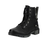 Schnürstiefelette MUSTANG SHOES "Mustang Shoes Stiefelette Lederimitat", Damen, Gr. 37, schwarz, Lederimitat, Schuhe Schnürstiefelette (87749302-37) schwarz