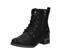 Schnürstiefelette MUSTANG SHOES "Mustang Shoes Stiefelette Lederimitat", Damen, Gr. 38, schwarz, Lederimitat, Schuhe Schnürstiefelette (49861428-38) schwarz