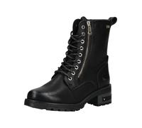 Schnürstiefelette MUSTANG SHOES "Mustang Shoes Stiefelette Lederimitat", Damen, Gr. 39, schwarz, Lederimitat, Schuhe Schnürstiefelette (64431936-39) schwarz