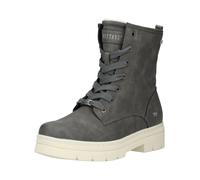Schnürstiefelette MUSTANG SHOES "Mustang Shoes Stiefelette Lederimitat", Damen, Gr. 40, grau (coal), Lederimitat, Schuhe Schnürstiefelette (88194029-40) coal