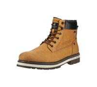 Schnürstiefelette MUSTANG SHOES "Mustang Shoes Stiefelette Lederimitat", Damen, Gr. 41, braun (camel), Lederimitat, Schuhe Schnürstiefelette (70929531-41) camel