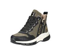 Mustang Stiefelette Khaki Blockabsatz für Damen - 41
