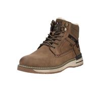 Schnürstiefelette MUSTANG SHOES "Mustang Shoes Stiefelette Lederimitat", Damen, Gr. 43, braun (mud), Schuhe Schnürstiefelette (29760865-43) mud