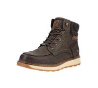 Schnürstiefelette MUSTANG SHOES "Mustang Shoes Stiefelette Lederimitat", Damen, Gr. 44, braun (mokka), Lederimitat, Schuhe Schnürstiefelette (74018258-44) mokka