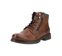 Schnürstiefelette MUSTANG SHOES "Mustang Shoes Stiefelette Lederimitat", Damen, Gr. 46, braun, Lederimitat, Schuhe Schnürstiefelette (17441602-46) braun