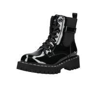 Schnürstiefelette MUSTANG SHOES "Mustang Shoes Stiefelette Lederimitat/Textil", Damen, Gr. 38, schwarz, Lederimitat, Textil, Schuhe Schnürstiefelette (74878633-38) schwarz