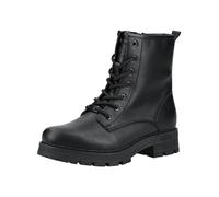 Schnürstiefelette MUSTANG SHOES "Mustang Shoes Stiefelette Lederimitat/Textil", Damen, Gr. 39, schwarz, Lederimitat, Textil, Schuhe Schnürstiefelette (26466663-39) schwarz