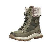 Schnürstiefelette MUSTANG SHOES "Mustang Shoes Stiefelette Lederimitat/Textil", Damen, Gr. 41, grün (khaki), Lederimitat, Textil, Schuhe Schnürstiefelette (59077328-41) khaki