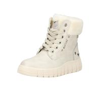 Schnürstiefelette MUSTANG SHOES "Mustang Shoes Stiefelette Lederimitat/Textil", Mädchen, Gr. 37, cream, Lederimitat, Textil, Schuhe Schnürstiefelette (85654559-37) cream