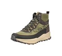 Schnürstiefelette NAPAPIJRI "Napapijri Stiefelette Leder/Textil", Herren, Gr. 41, grün (grün, braun), Leder, Textil, Schuhe Schnürstiefelette (91764830-41) grün, braun