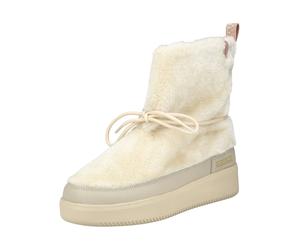 Schnürstiefelette NAPAPIJRI "Napapijri Stiefelette Lederimitat", Damen, Gr. 40, beige, Lederimitat, Schuhe Schnürstiefelette (26342768-40) beige