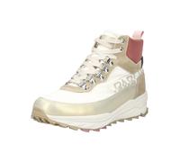 Schnürstiefelette NAPAPIJRI "Napapijri Stiefelette Veloursleder/Textil", Damen, Gr. 38, beige (weiß, beige), Textil, Veloursleder, Schuhe Schnürstiefelette (81485839-38) weiß, beige