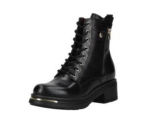 Schnürstiefelette NERO GIARDINI "Nero Giardini Stiefelette Leder", Damen, Gr. 36, schwarz, Leder, Schuhe Schnürstiefelette (54233547-36) schwarz