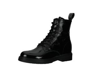 Schnürstiefelette NERO GIARDINI "Nero Giardini Stiefelette Leder", Damen, Gr. 39, schwarz, Leder, Schuhe Schnürstiefelette (66800516-39) schwarz