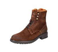 Schnürstiefelette PANTOFOLA D´ORO "Pantofola d'Oro Stiefelette Veloursleder", Herren, Gr. 44, braun (rotbraun), Veloursleder, Schuhe Schnürstiefelette (63887121-44) rotbraun