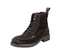 Schnürstiefelette PANTOFOLA D´ORO "Pantofola d'Oro Stiefelette Veloursleder", Herren, Gr. 45, braun (dunkelbraun), Veloursleder, Schuhe Schnürstiefelette (18275734-45) dunkelbraun