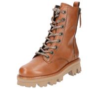 Schnürstiefelette PAUL GREEN "Paul Green Stiefelette Glattleder", Damen, Gr. 38,5, braun (cognac), Glattleder, Schuhe Schnürstiefelette (68564025-38,5) cognac