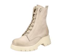 Schnürstiefelette PAUL GREEN "Paul Green Stiefelette Nubukleder", Damen, Gr. 38,5, beige (beige, grau), Nubukleder, Schuhe Schnürstiefelette (92095535-38,5) beige, grau