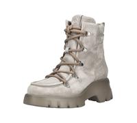 Schnürstiefelette PAUL GREEN "Paul Green Stiefelette Veloursleder", Damen, Gr. 36, grau, Veloursleder, Schuhe Schnürstiefelette (61587635-36)