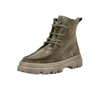 Schnürstiefelette PAUL GREEN "Paul Green Stiefelette Veloursleder", Damen, Gr. 37,5, braun (olive), Veloursleder, Schuhe Schnürstiefelette (73639717-37,5) olive