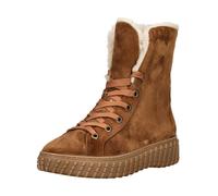 Schnürstiefelette PAUL GREEN "Paul Green Stiefelette Veloursleder", Damen, Gr. 38,5, braun, Veloursleder, Schuhe Schnürstiefelette (19145015-38,5) braun