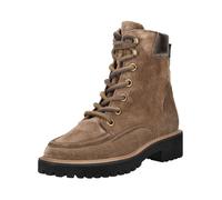 Schnürstiefelette PAUL GREEN "Paul Green Stiefelette Veloursleder", Damen, Gr. 38,5, erde, Veloursleder, Schuhe Schnürstiefelette (50455558-38,5) erde