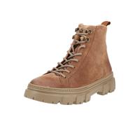 Schnürstiefelette PAUL GREEN "Paul Green Stiefelette Veloursleder", Damen, Gr. 38, braun (nut), Schuhe Schnürstiefelette (82445721-38) nut