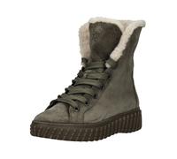 Schnürstiefelette PAUL GREEN "Paul Green Stiefelette Veloursleder", Damen, Gr. 39, grün (olive), Veloursleder, Schuhe Schnürstiefelette (16797814-39) olive