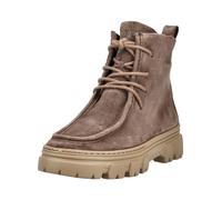 Schnürstiefelette PAUL GREEN "Paul Green Stiefelette Veloursleder", Damen, Gr. 40,5, braun, Veloursleder, Schuhe Schnürstiefelette (86515010-40,5) braun