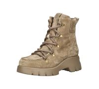 Paul Green Schnürstiefelette 8237-008 Veloursleder Warmfutter Damen Beige Größe 41