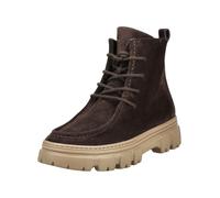 Schnürstiefelette PAUL GREEN "Paul Green Stiefelette Veloursleder", Damen, Gr. 41, braun (mocca), Veloursleder, Schuhe Schnürstiefelette (88541844-41) mocca