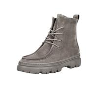 Schnürstiefelette PAUL GREEN "Paul Green Stiefelette Veloursleder", Damen, Gr. 41, grau (titan), Veloursleder, Schuhe Schnürstiefelette (22093738-41) titan