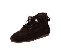 Schnürstiefelette PAVEMENT "Pavement Stiefelette Veloursleder", Damen, Gr. 38, braun, Veloursleder, Schuhe Schnürstiefelette (31193528-38) braun
