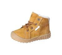 Schnürstiefelette PEPINO "Pepino Stiefelette Leder", Damen, Gr. 26, gelb (mustard), Leder, Schuhe Schnürstiefelette (60380147-26) mustard