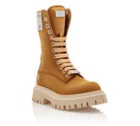 Schnürstiefelette PHILIPP PLEIN "Mit Schmucksteinen", Jungen, Gr. 30, Normalschaft, 60oc, ochre, crystal, Schuhe Schnürstiefelette (74029436-30) 60oc, ochre, crystal