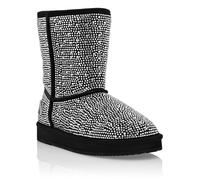 Schnürstiefelette PHILIPP PLEIN "Verziert", Damen, Gr. 38, Normalschaft, 60, crystal, Schuhe Schnürstiefelette (44852259-38) 60, crystal