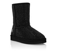 Schnürstiefelette PHILIPP PLEIN "Verziert", Damen, Gr. 41, Normalschaft, schwarz (02, schwarz), Schuhe Schnürstiefelette (14692707-41) 02, schwarz