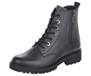 Schnürstiefelette REMONTE, Damen, Gr. 38, blau (dunkelblau), Leder, unifarben, Schuhe Schnürstiefelette, Blockabsatz, Stiefelette, Schnürboots, im modischen Used Look (56387140-38) dunkelblau