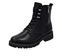 Schnürstiefelette REMONTE, Damen, Gr. 43, schwarz, Leder, unifarben, Schuhe Schnürstiefelette, Schnürboots, Stiefelette mit wasserabweisender TEX-Membran (12820218-43) schwarz