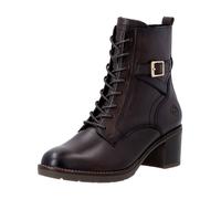 Schnürstiefelette REMONTE "Remonte Stiefelette Leder", Damen, Gr. 37, braun (dunkelbraun), Leder, Schuhe Schnürstiefelette (65490858-37) dunkelbraun